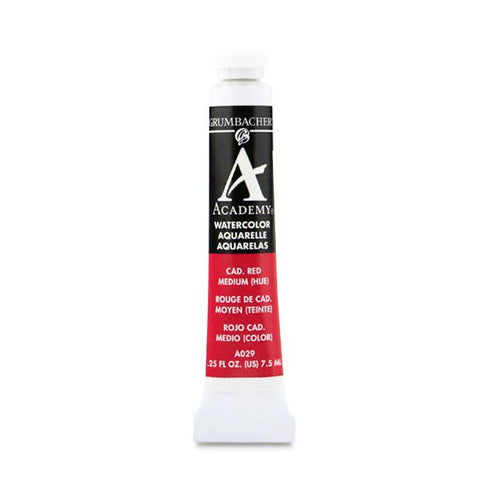 CADMIUM RED MEDIUM  7.5ML GRA029 ACADEMY WATERCOLOR